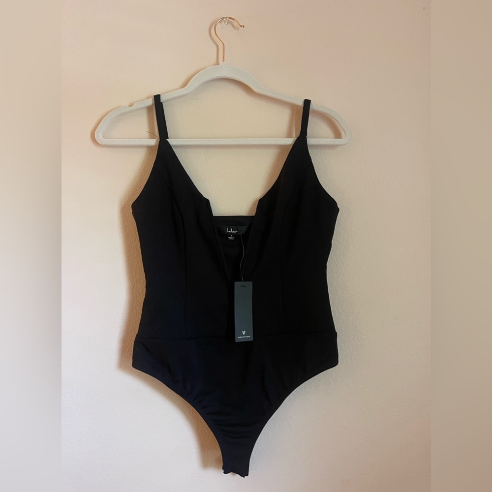 Lulus Deep V bodysuit. New. Tags on.